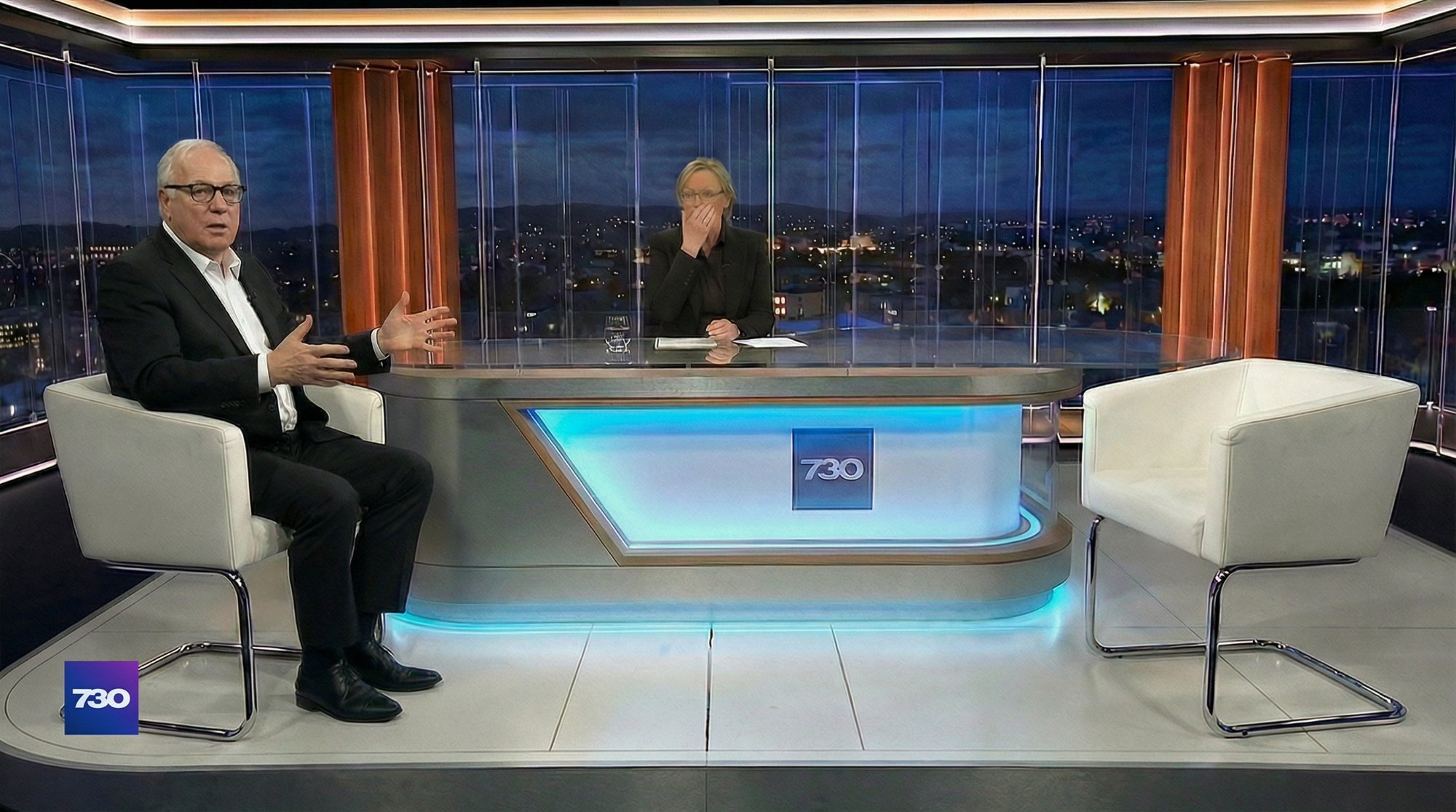 The empty chair. Matt Comyn walked out rather than answer